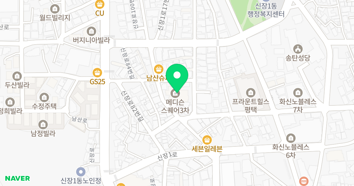메디슨스퀘어3차 위치 지도 - 경기도 평택시 신장1로17번길 22