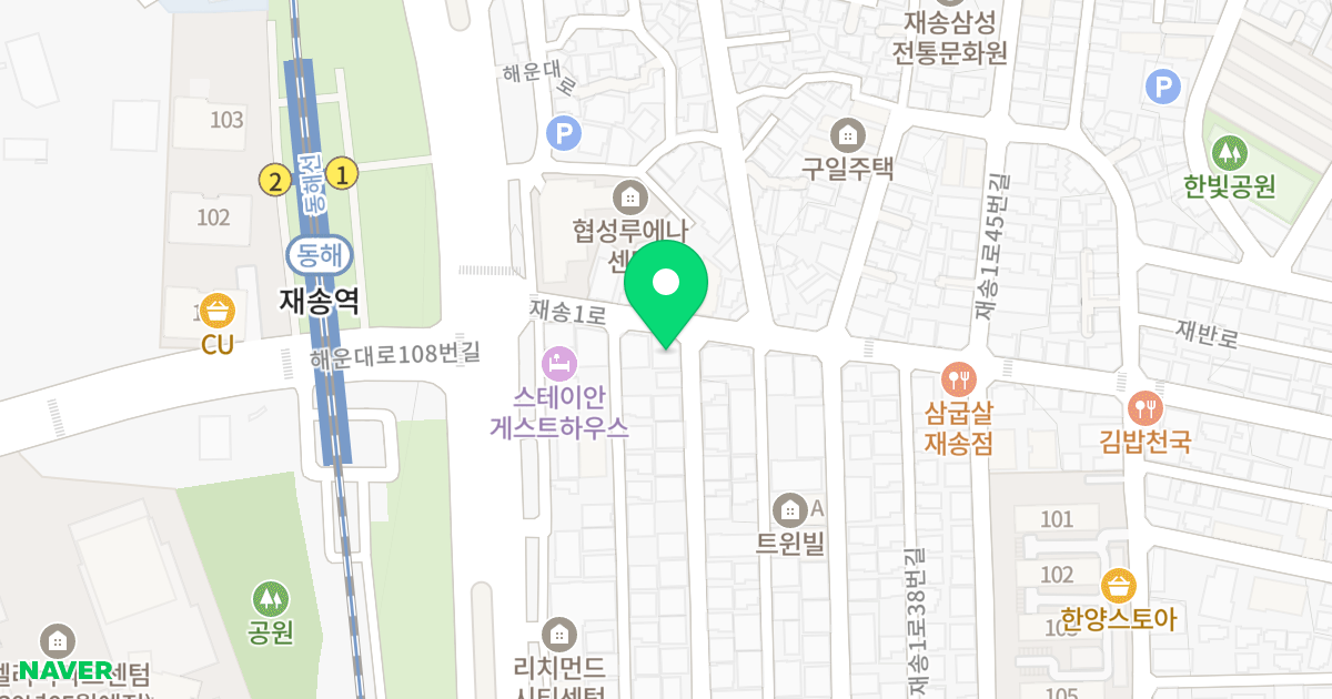 제이에스레그노4차 위치 지도 - 부산광역시 해운대구 재송1로 18