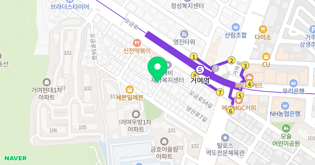 팔라티노 위치 지도 - 서울특별시 송파구 양산로7길 14