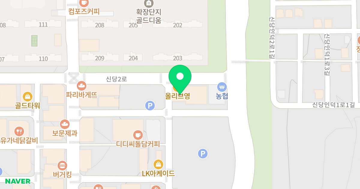 동흥프라자 위치 지도 - 경상북도 구미시 산동읍 신당2로 9