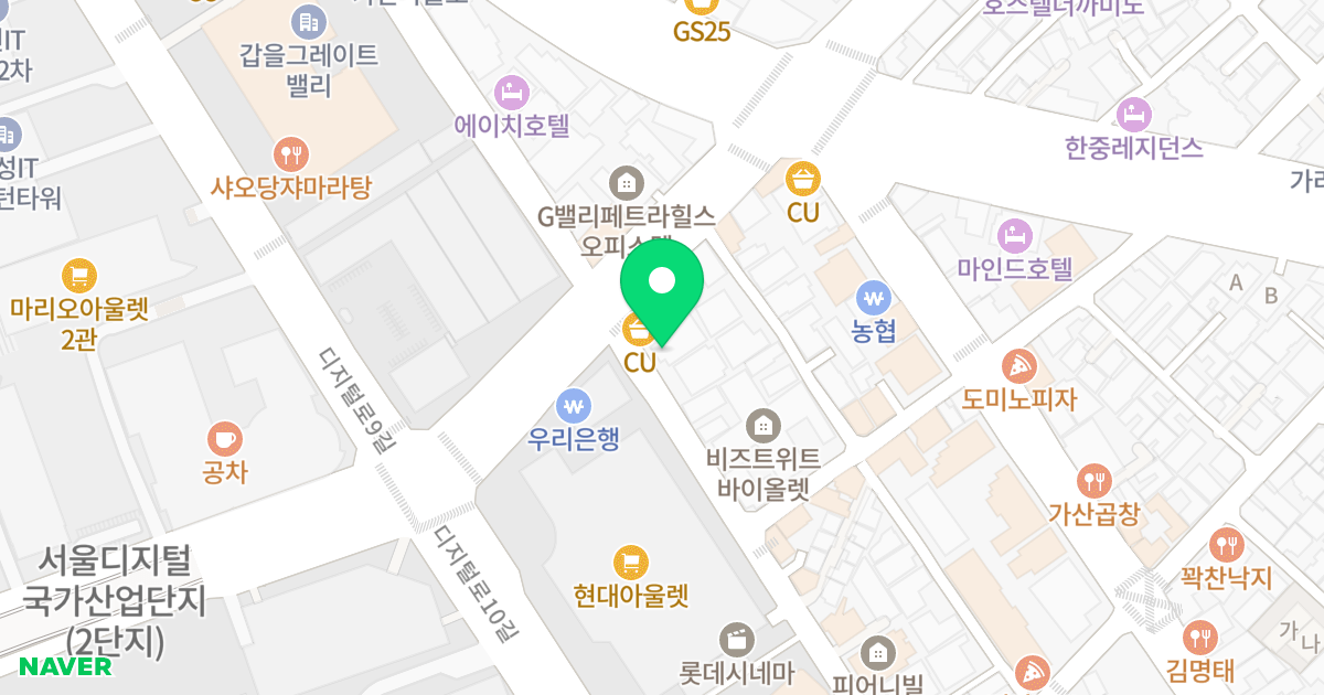 지밸리마인드3차 위치 지도 - 서울특별시 금천구