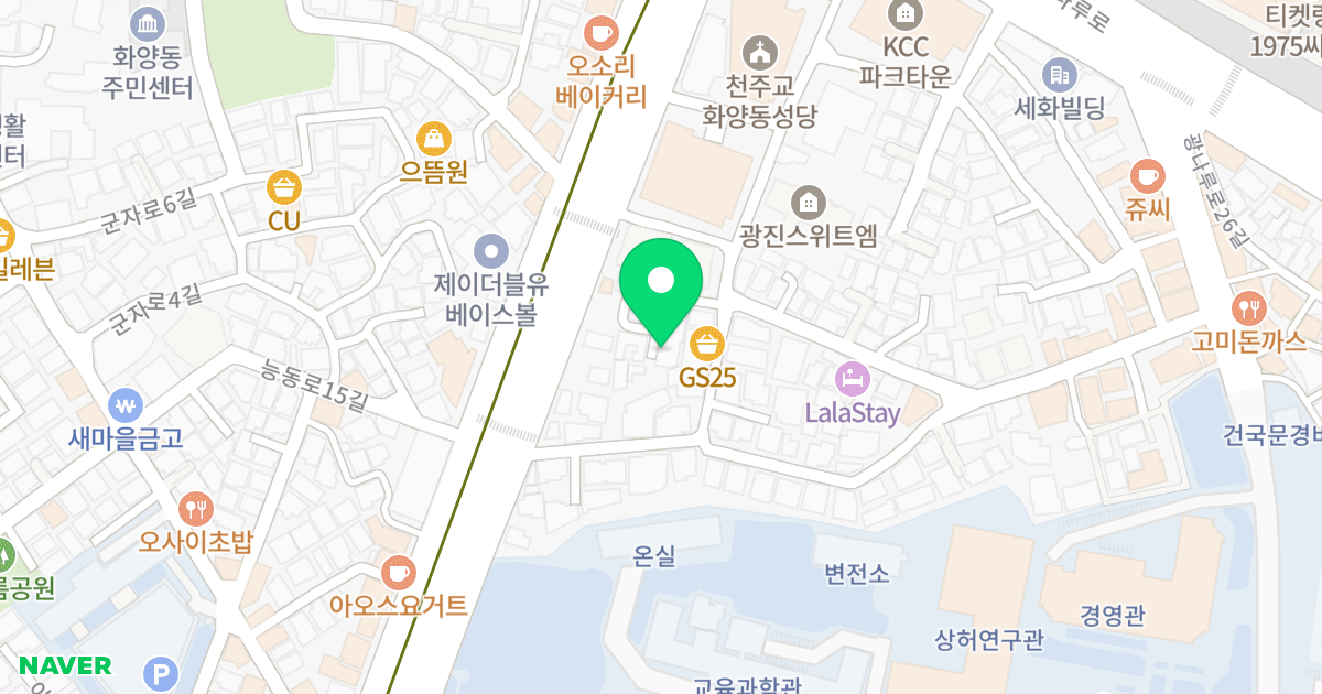 엘리시아1차 위치 지도 - 서울특별시 광진구 광나루로20길 36-3