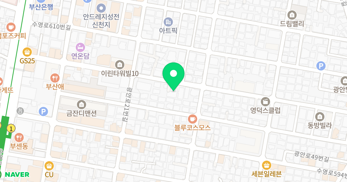 스타뷰타워21 위치 지도 - 부산광역시 수영구 수영로606번길 54