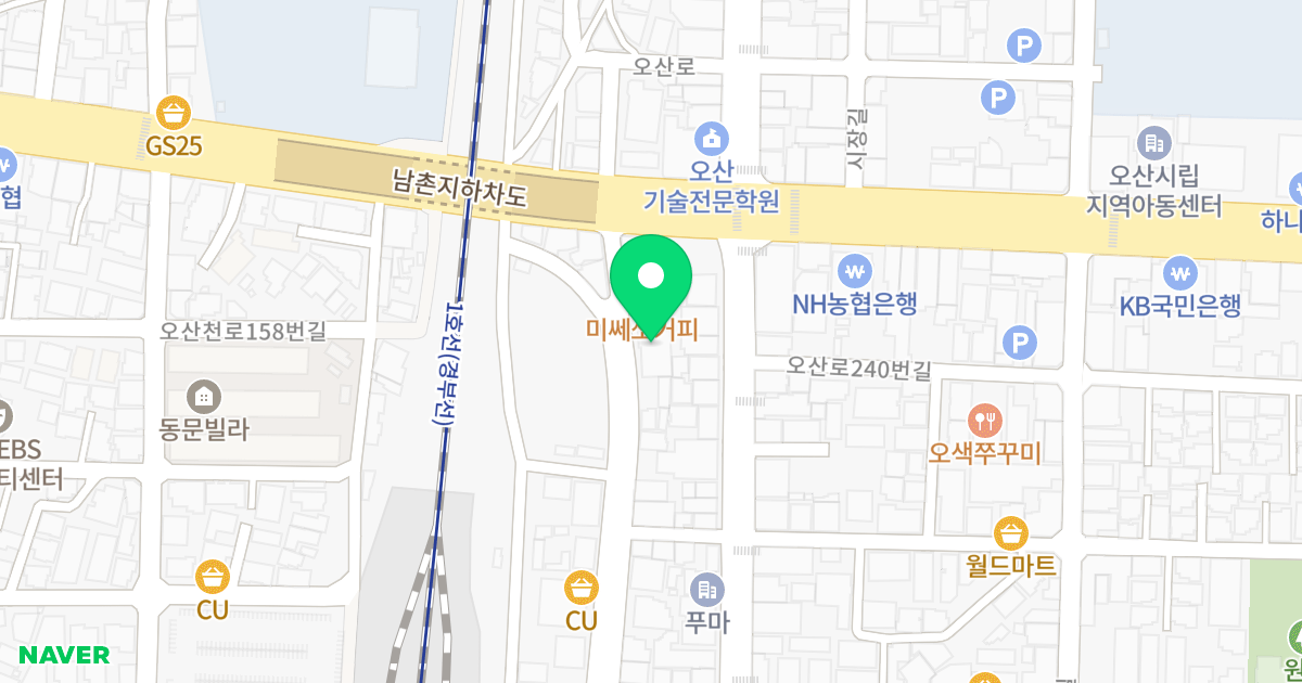 미소가 위치 지도 - 경기도 오산시