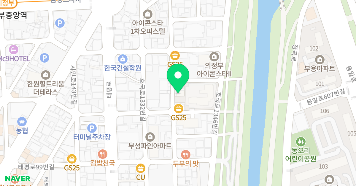 아이플러스 위치 지도 - 경기도 의정부시 호국로1336번길 43