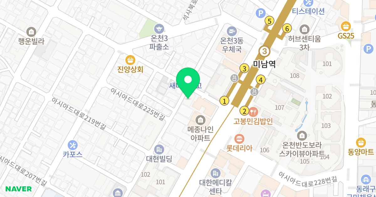 (1249-1) 위치 지도 - 부산광역시 동래구