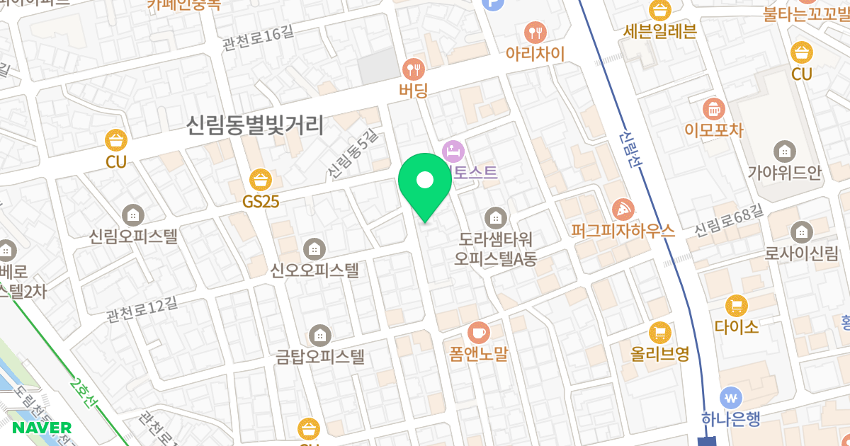 (1432-151) 위치 지도 - 서울특별시 관악구 신림동5길 17