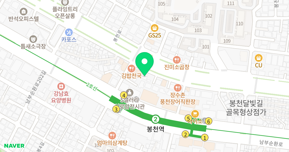 (931-15) 위치 지도 - 서울특별시 관악구 봉천로 374-1