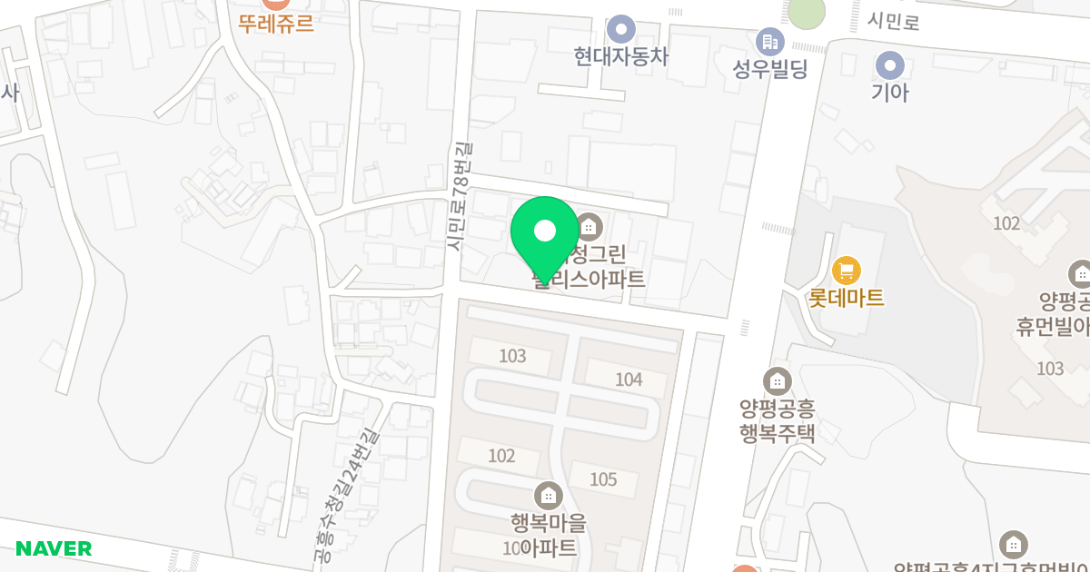 다채움 위치 지도 - 경기도 양평군 양평읍
