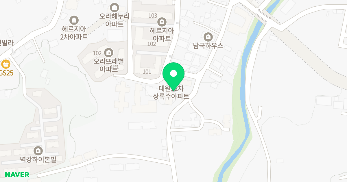 대원12차상록수아파트 위치 지도 - 제주특별자치도 제주시 연사2길 20