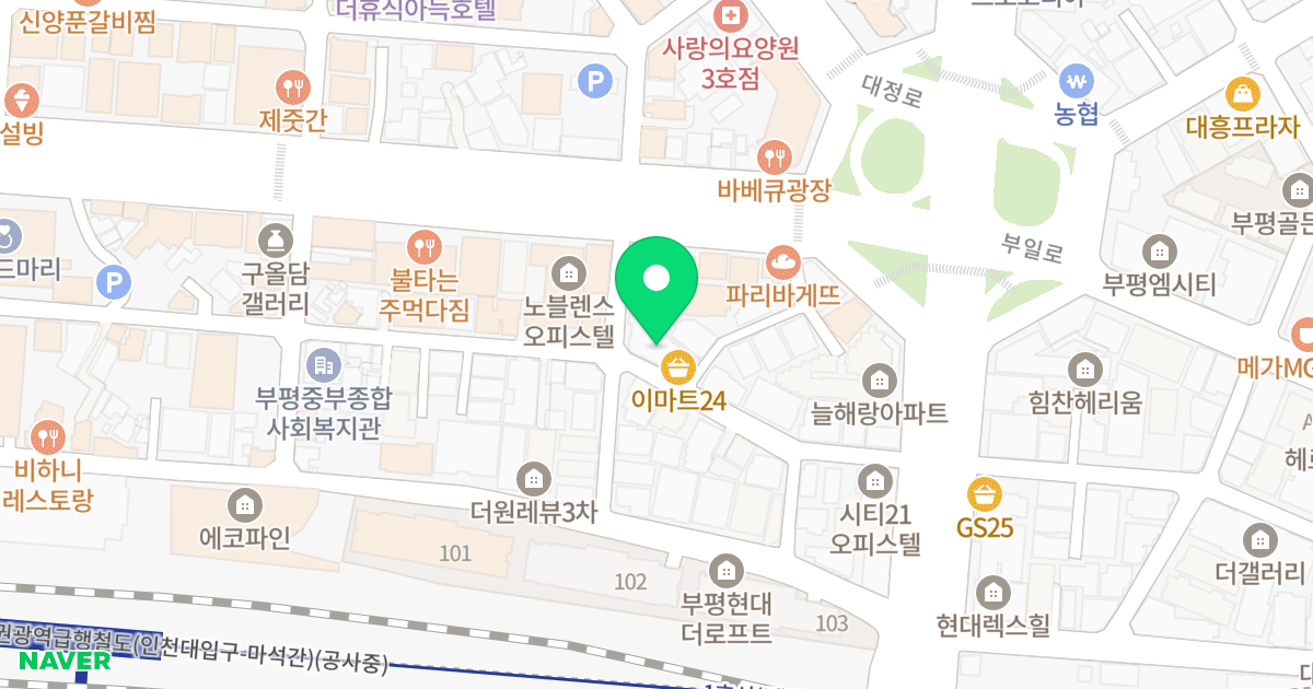 링컨타워 위치 지도 - 인천광역시 부평구 광장로30번길 65