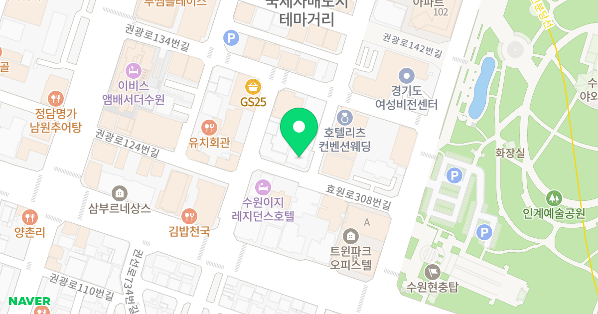 공동주택 위치 지도 - 경기도 수원시 팔달구 권선로741번길 16-9
