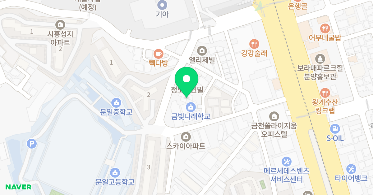 조호럭스빌 위치 지도 - 서울특별시 금천구 시흥대로47길 28-7