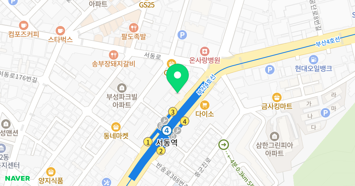 대묵 M-PARK 위치 지도 - 부산광역시 금정구 반송로 397