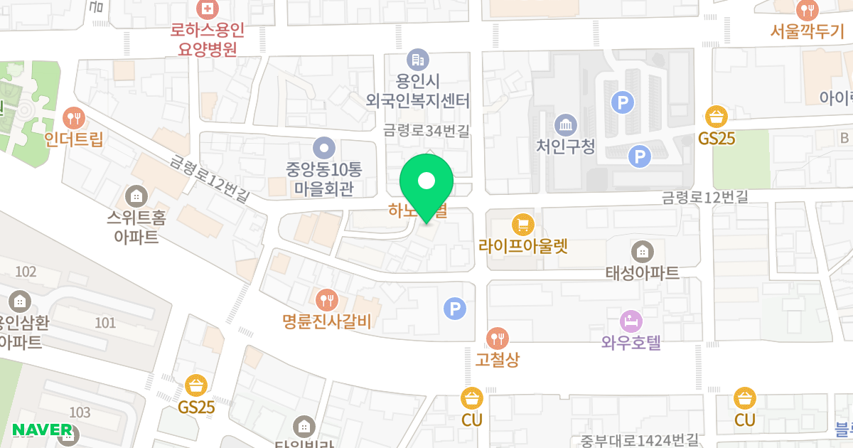(335-6) 위치 지도 - 경기도 용인시 처인구 금령로12번길 30