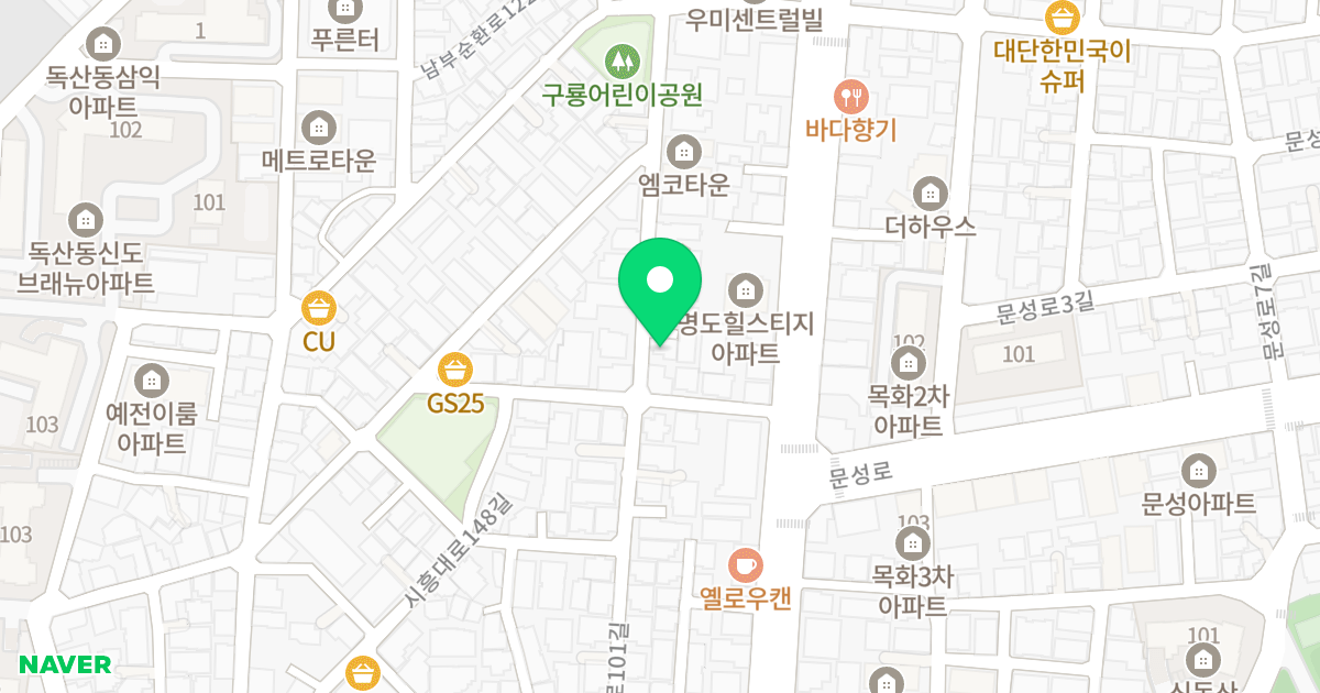 금나래빌 위치 지도 - 서울특별시 금천구 독산로101길 38
