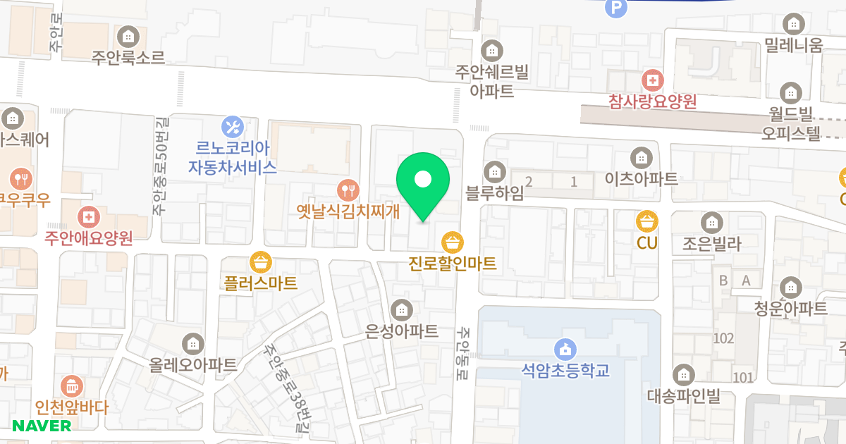 엔에스파크 위치 지도 - 인천광역시 미추홀구 주안중로50번길 47