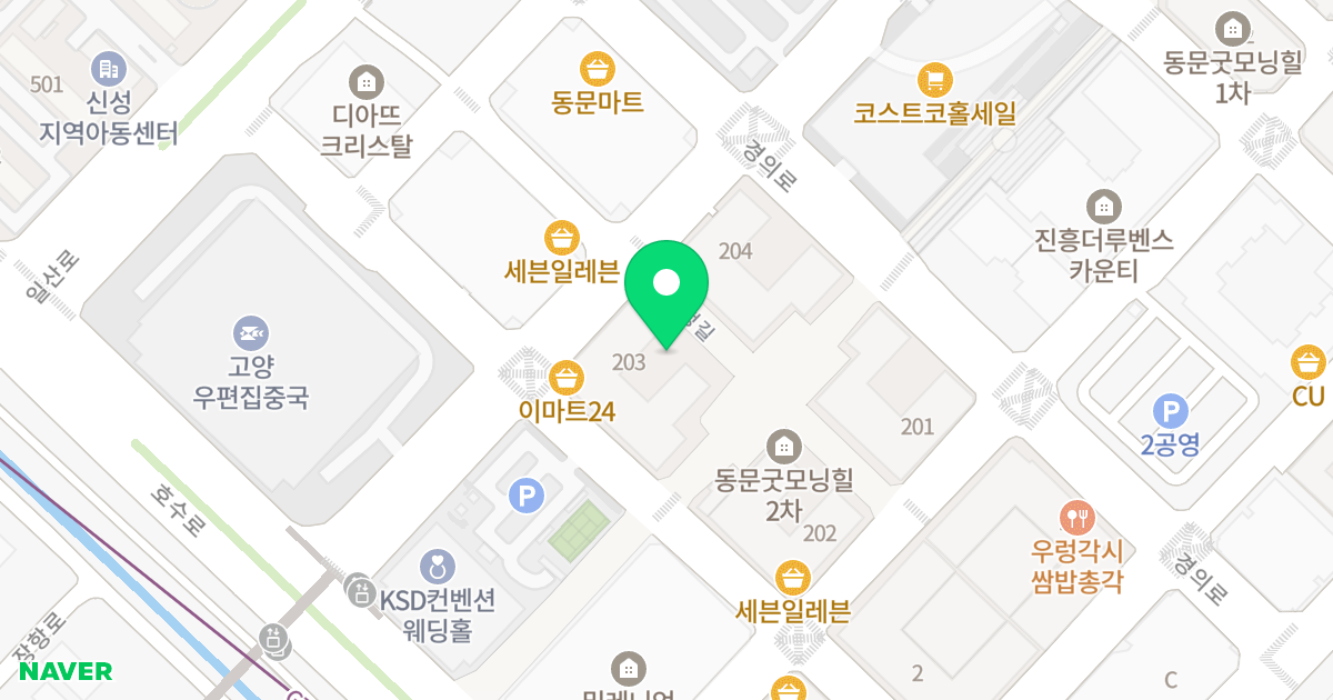 백석역동문굿모닝힐II 위치 지도 - 경기도 고양시 일산동구 호수로 358-26
