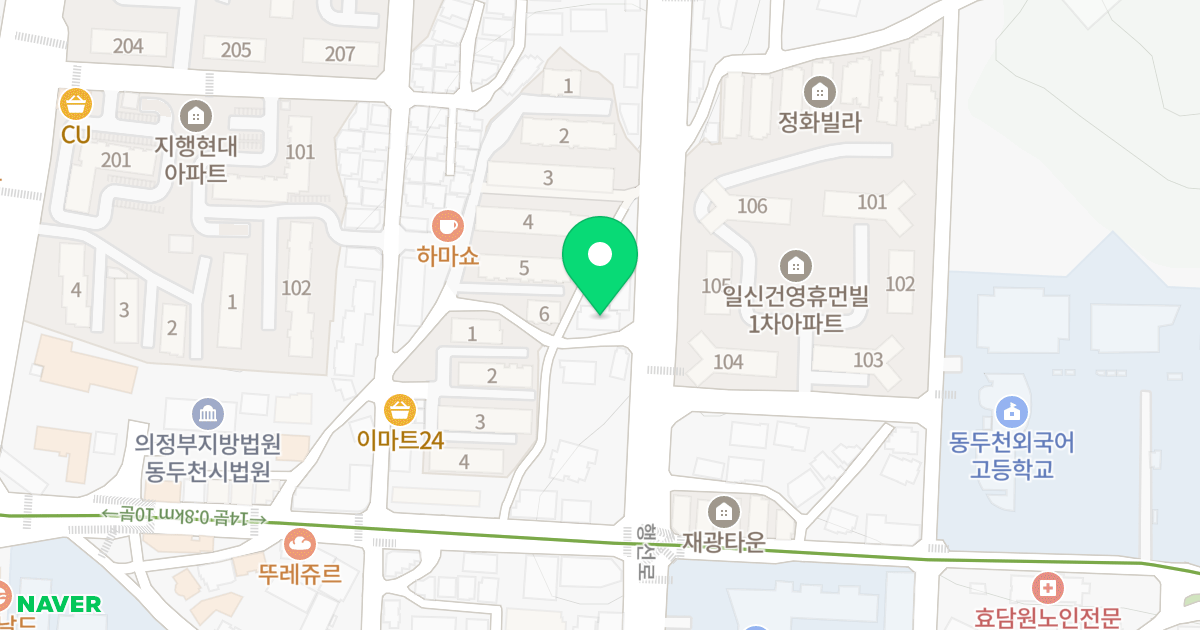 (325-13) 위치 지도 - 경기도 동두천시