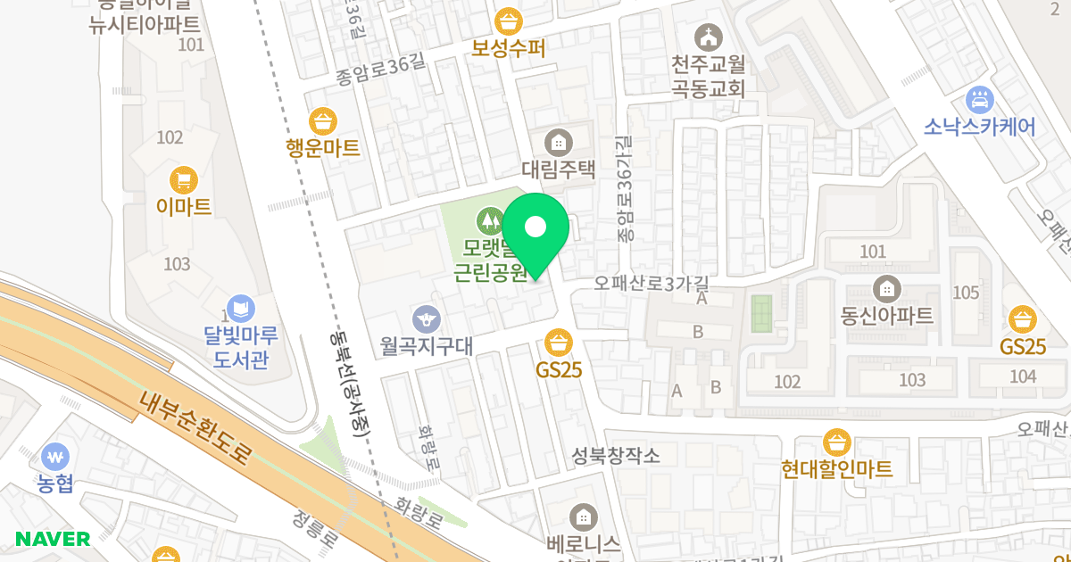 K-Haus2차 위치 지도 - 서울특별시 성북구