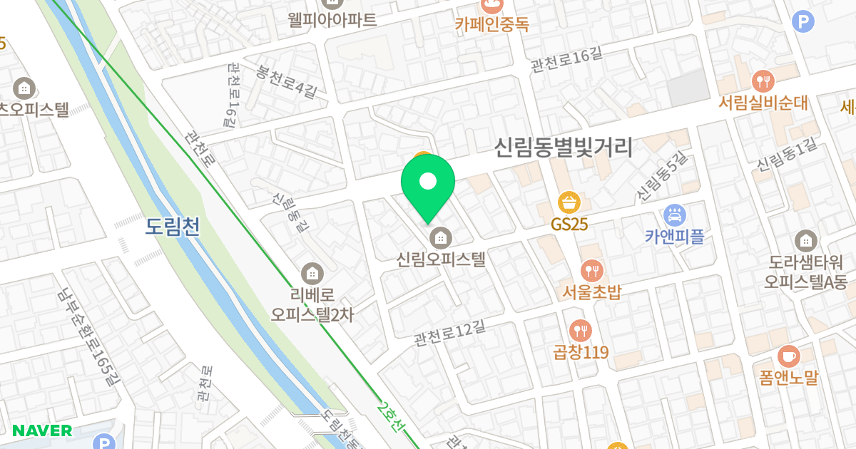 (1459-25) 위치 지도 - 서울특별시 관악구 신림동길 35-7
