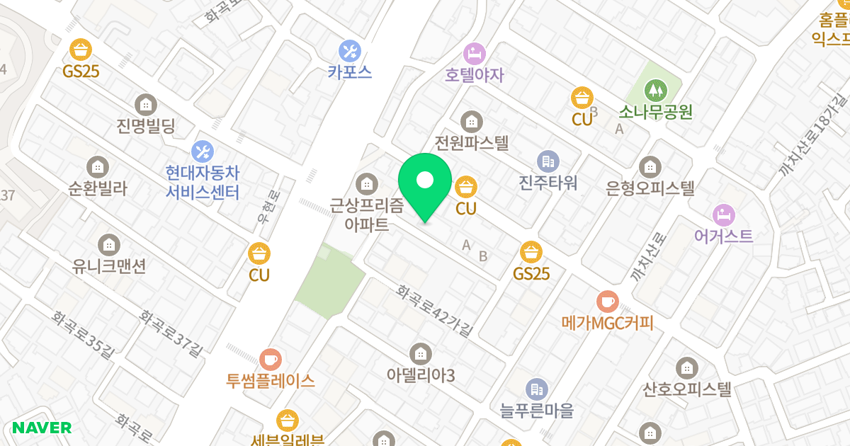 (24-99) 위치 지도 - 서울특별시 강서구 화곡로42가길 5-7