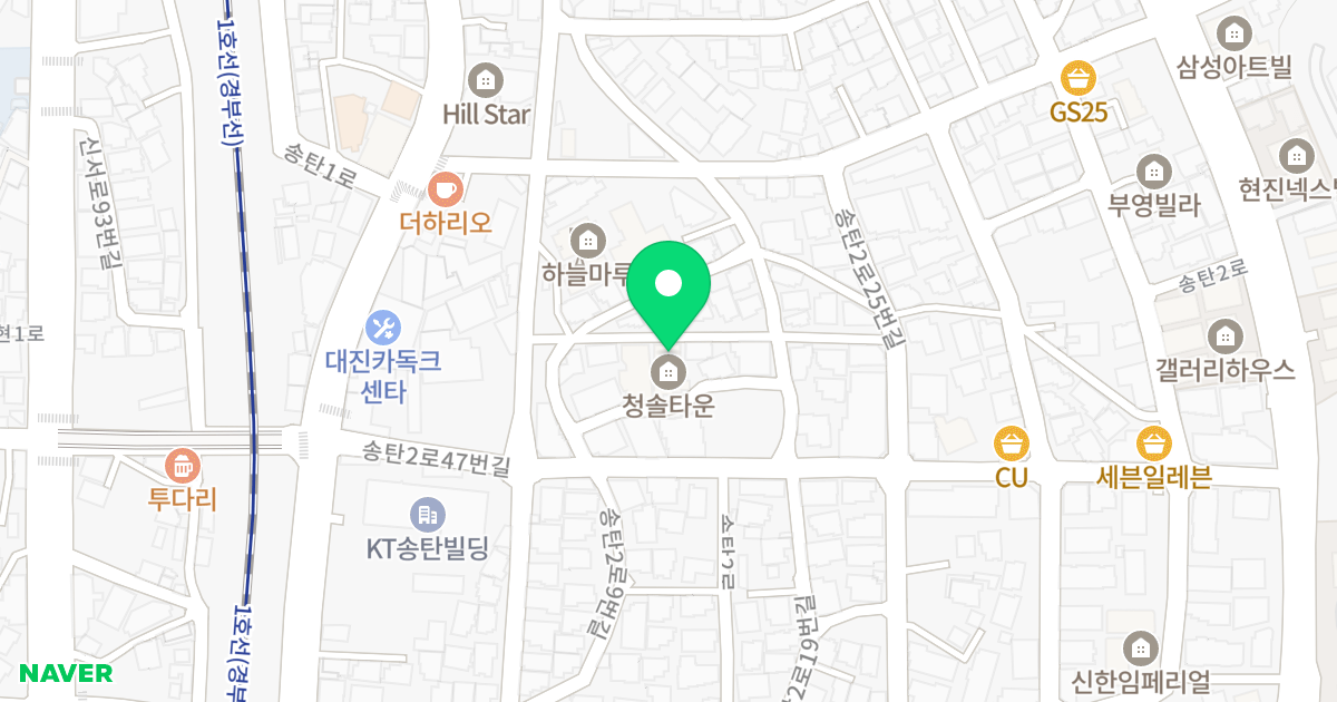 청솔타운1 위치 지도 - 경기도 평택시 송탄2로19번길 35-9