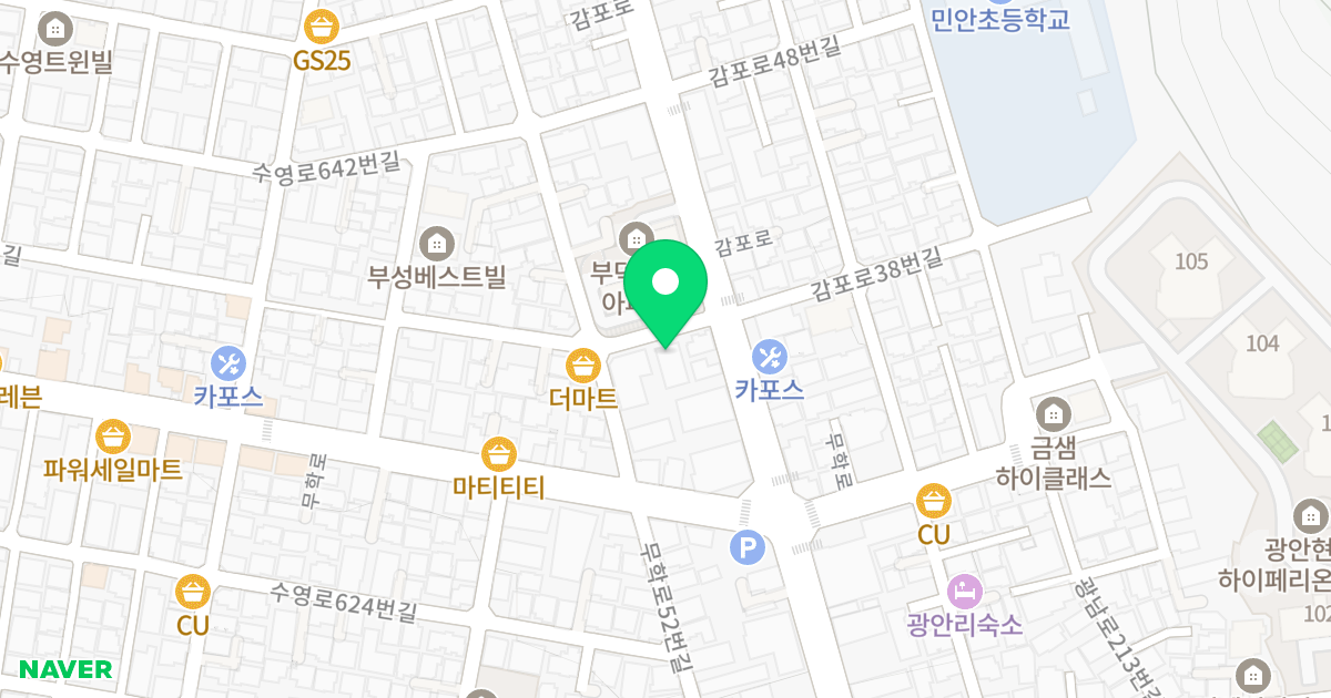 엘이즈지 05 위치 지도 - 부산광역시 수영구 수영로636번길 86