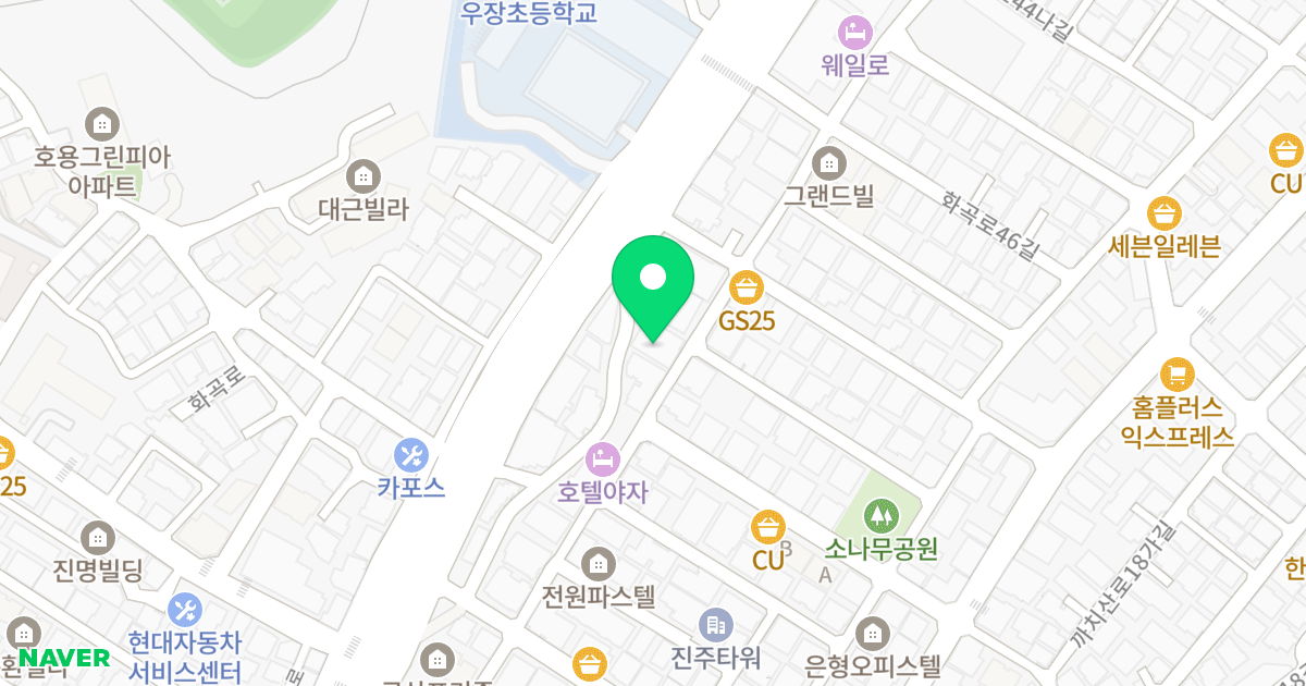 웨인씨티 위치 지도 - 서울특별시 강서구 화곡로42나길 27