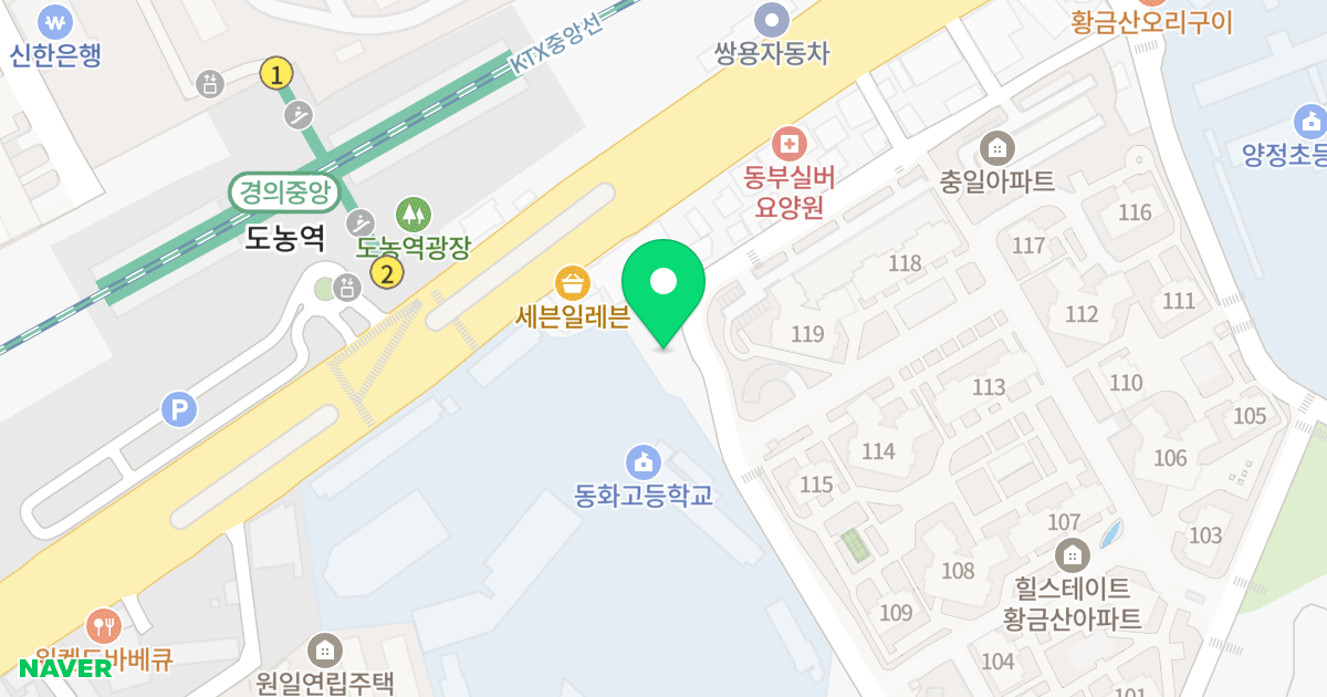 네이션스오피스텔 위치 지도 - 경기도 남양주시 경춘로 442-2