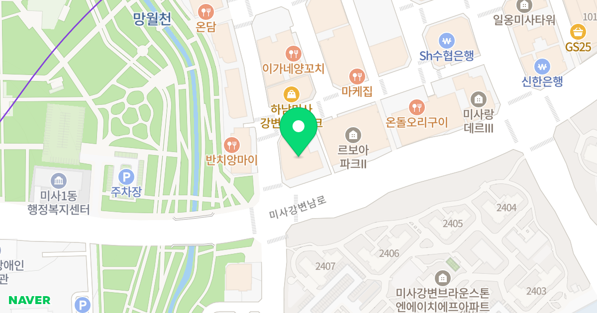 스타파크 위치 지도 - 경기도 하남시 미사강변남로 87