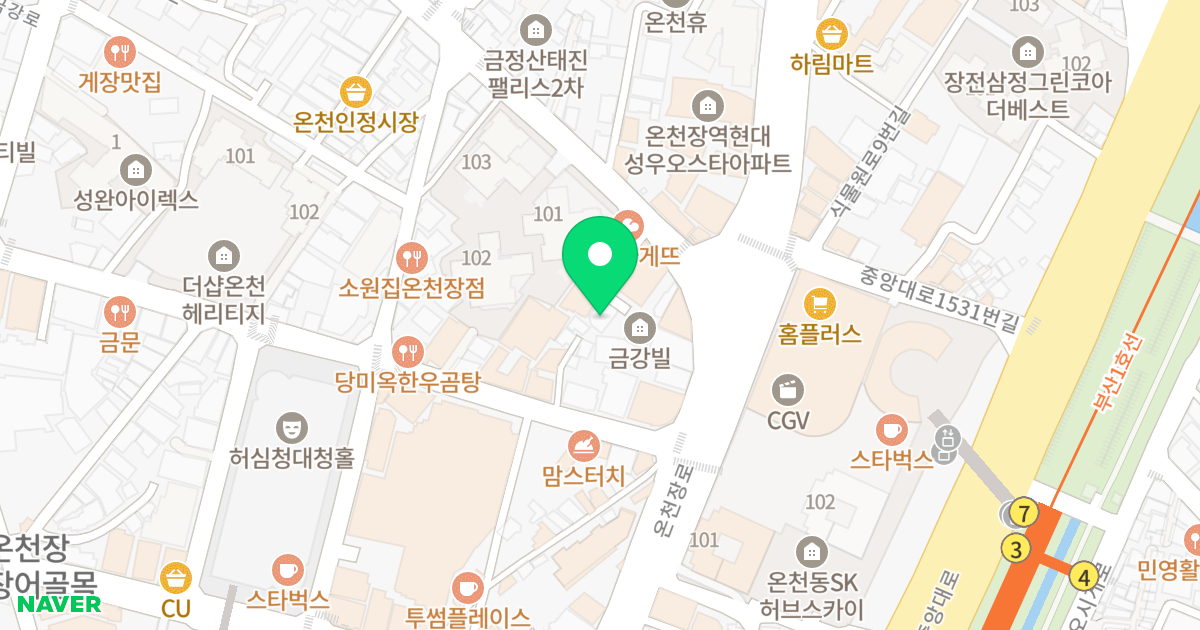 담영예가 위치 지도 - 부산광역시 동래구 온천장로125번길 9-10