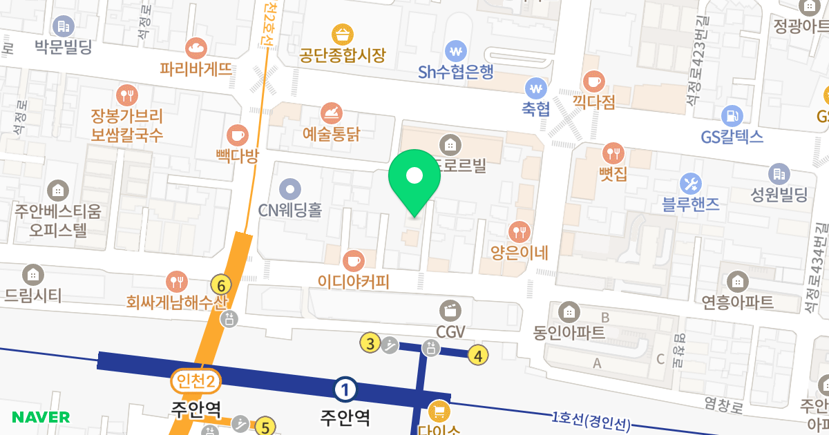 (24-51) 위치 지도 - 인천광역시 미추홀구 염창로 59-13