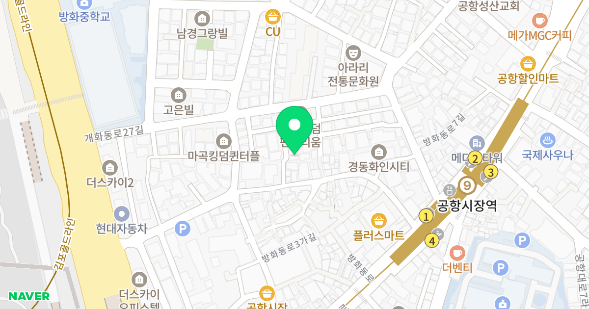 마곡 킹덤 비바체 위치 지도 - 서울특별시 강서구 방화동로5가길 19-5