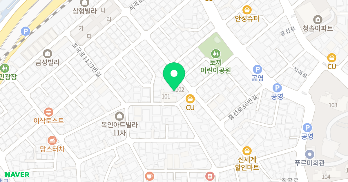 아리띠애 위치 지도 - 경기도 의정부시