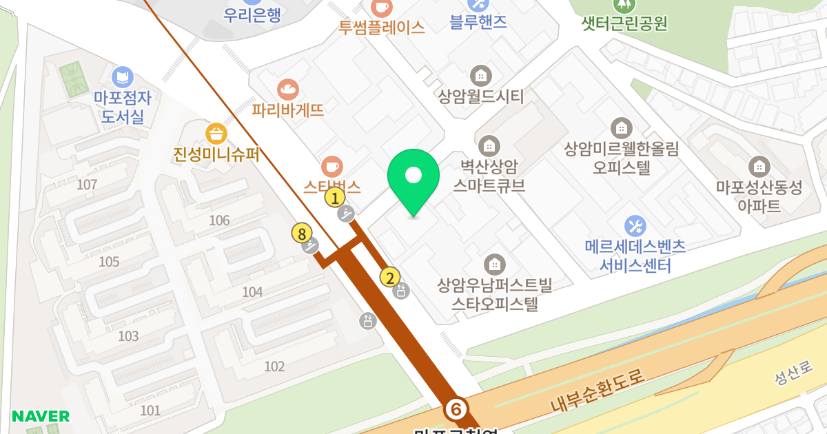 태림센트윈Ⅱ 위치 지도 - 서울특별시 마포구 월드컵로34길 6