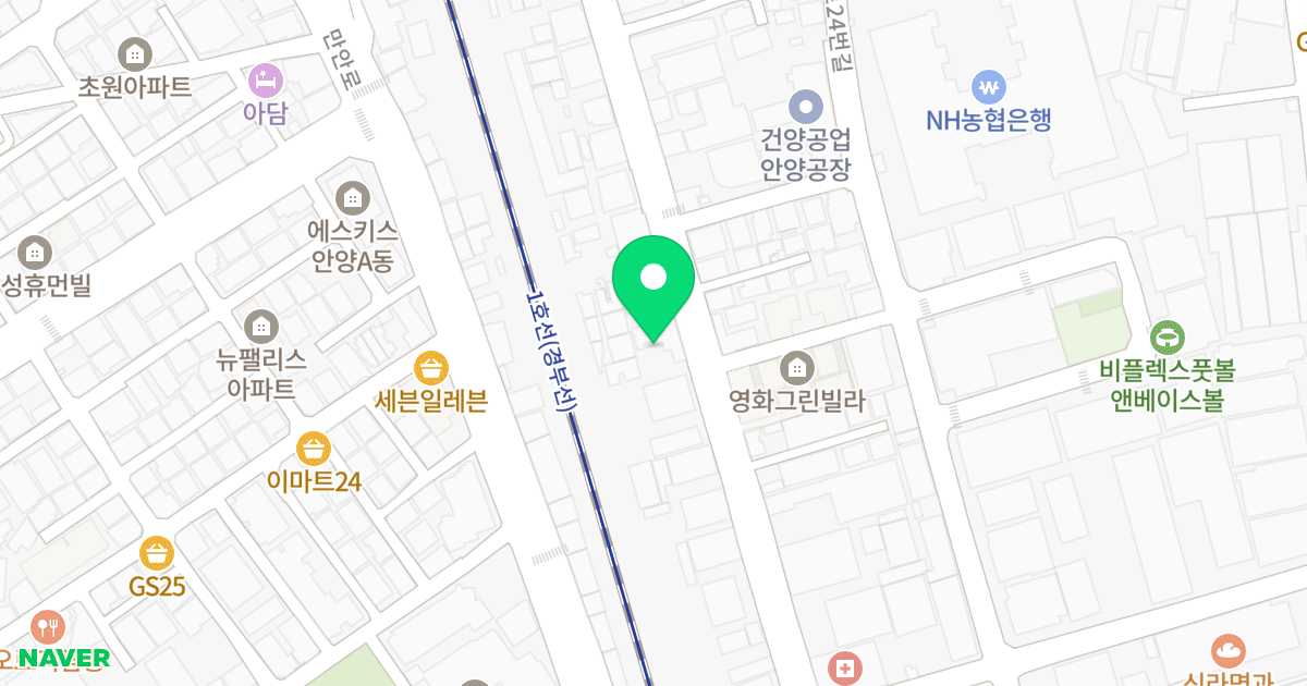 명학 아크로팰리스 위치 지도 - 경기도 안양시 만안구 덕천로 87