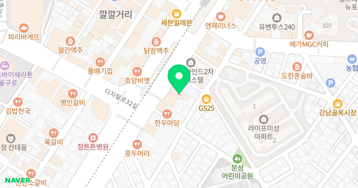 G 밸리마인드 위치 지도 - 서울특별시 관악구 시흥대로 558-1
