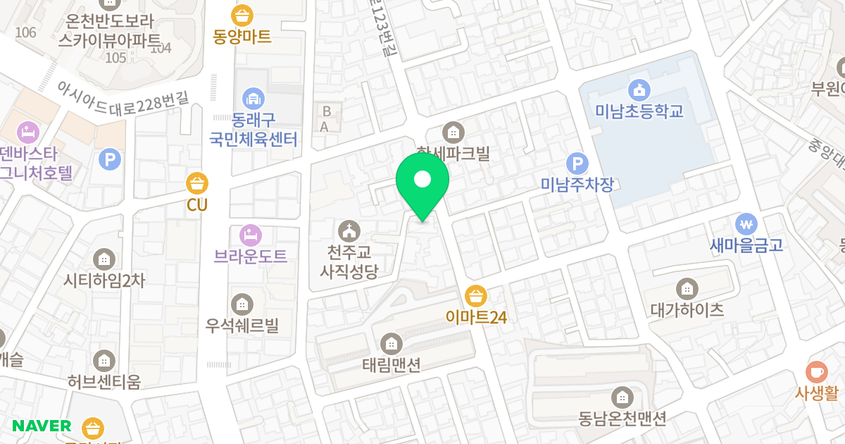 엘이즈 엔9 위치 지도 - 부산광역시 동래구 여고북로123번길 39