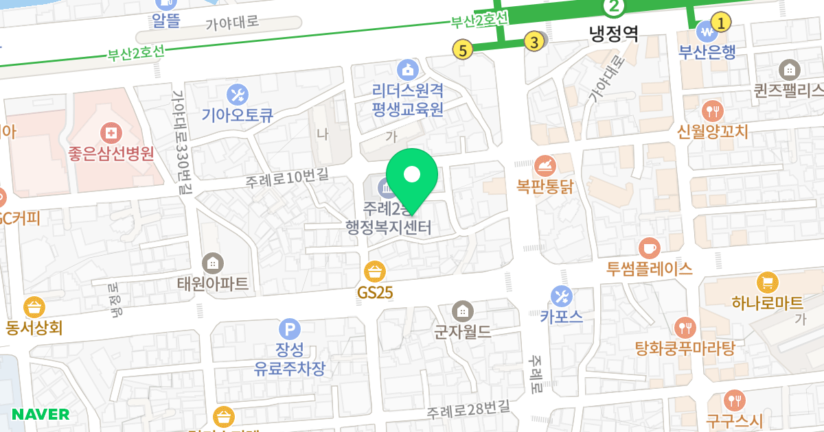 THE S-CLASS 위치 지도 - 부산광역시 사상구 주례로10번길 9-18