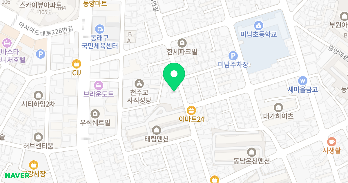 (1462-13) 위치 지도 - 부산광역시 동래구 여고북로123번길 33
