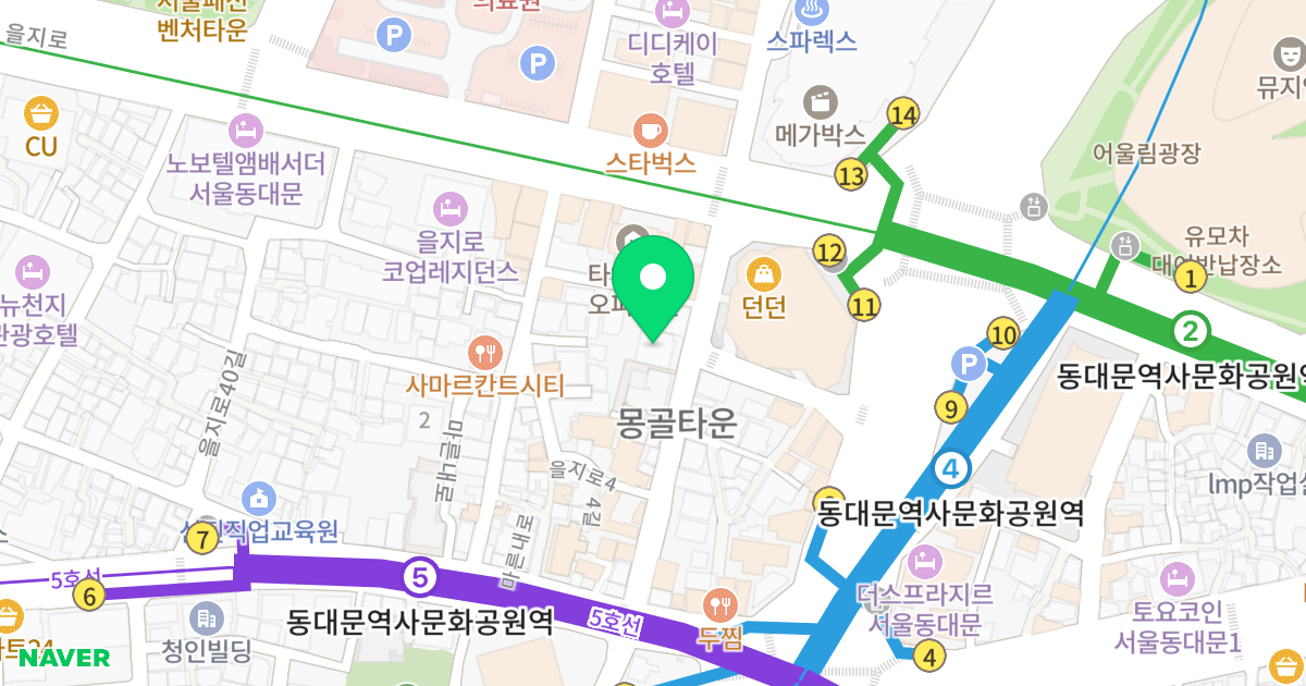 (143-2) 위치 지도 - 서울특별시 중구 을지로44길 12