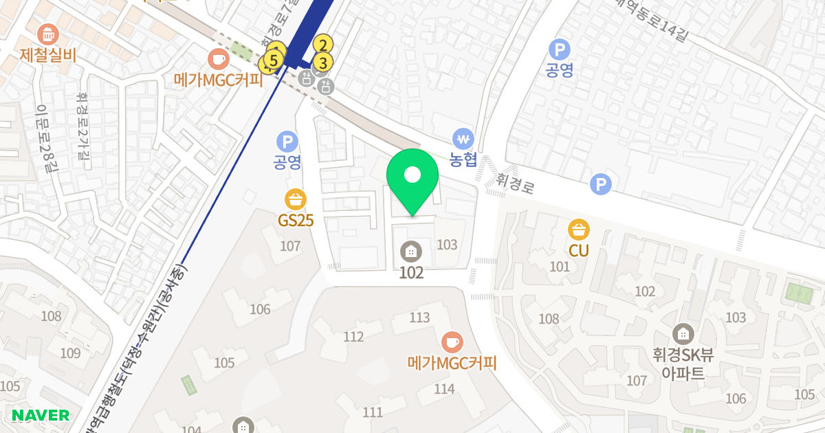 이문휘경 지웰에스테이트 위치 지도 - 서울특별시 동대문구