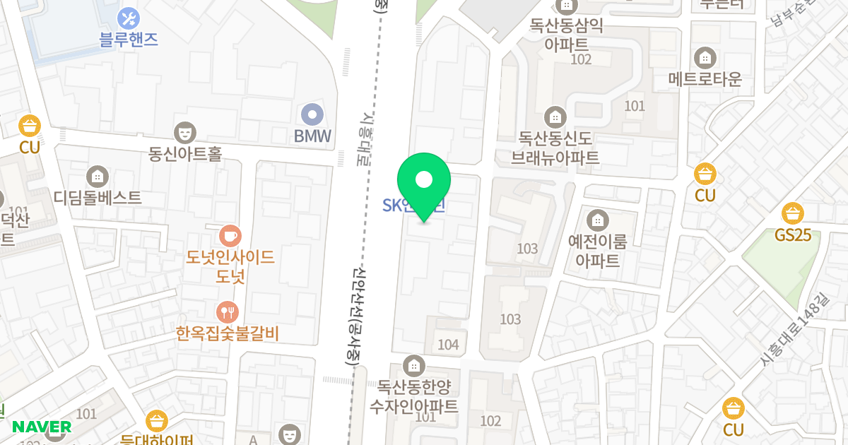 (967-14) 위치 지도 - 서울특별시 금천구 시흥대로 482