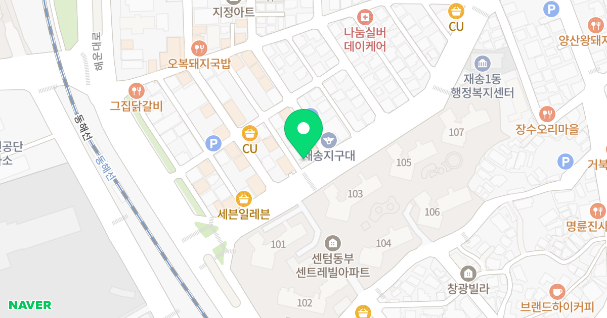 엘이즈제이05 위치 지도 - 부산광역시 해운대구 해운대로161번길 13