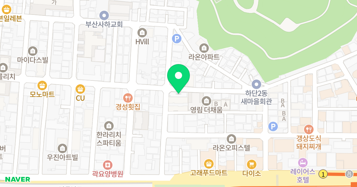 (517-1) 위치 지도 - 부산광역시 사하구 하신번영로300번길 56