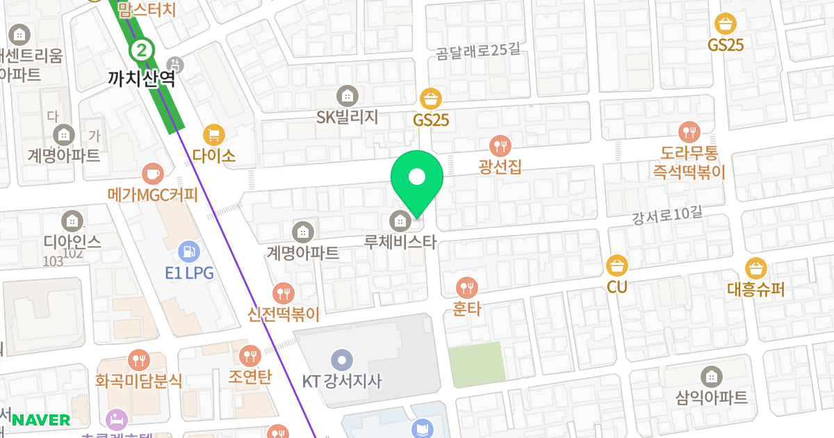 루체비스타 위치 지도 - 서울특별시 강서구 강서로10길 19