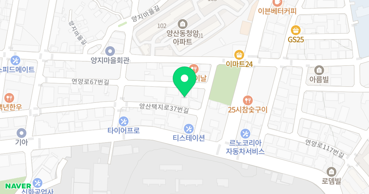주건축물제1동 위치 지도 - 광주광역시 북구 양산택지로37번길 111