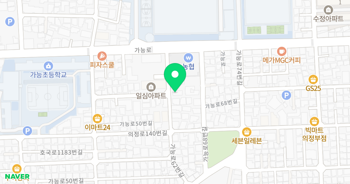 라온탑팰리스 위치 지도 - 경기도 의정부시 가능로62번길 13
