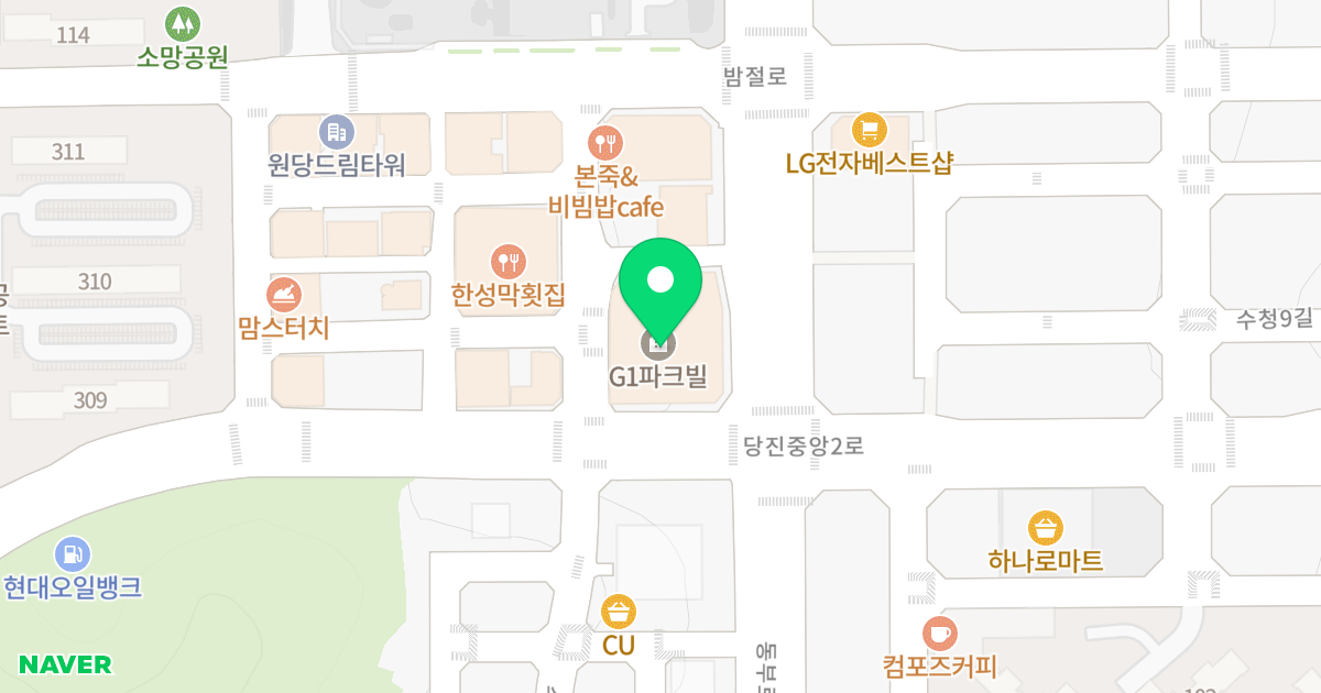 (999) 위치 지도 - 충청남도 당진시 당진중앙2로 447